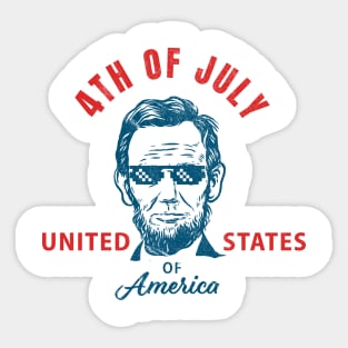 abraham lincoln - USA Sticker